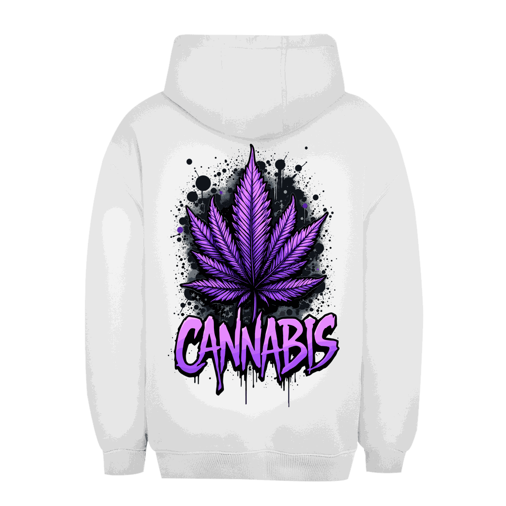 Unisex Oversize Hoodie - Cannabis Leaf Art Print | Division420®