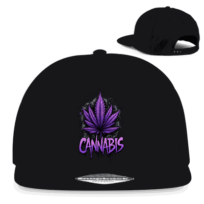 Snapback Rapper Cap - Cannabis Leaf Art Print | Division420®