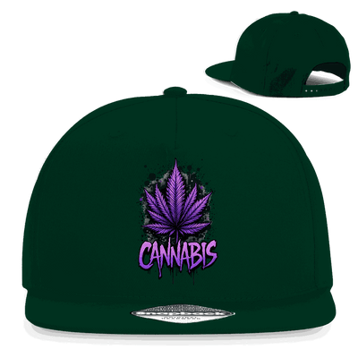 Snapback Rapper Cap - Cannabis Leaf Art Print | Division420®