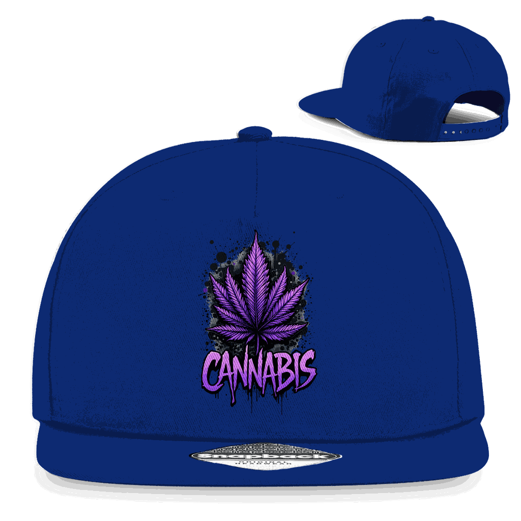 Snapback Rapper Cap - Cannabis Leaf Art Print | Division420®