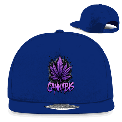 Snapback Rapper Cap - Cannabis Leaf Art Print | Division420®