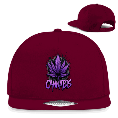 Snapback Rapper Cap - Cannabis Leaf Art Print | Division420®