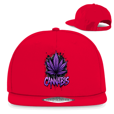 Snapback Rapper Cap - Cannabis Leaf Art Print | Division420®