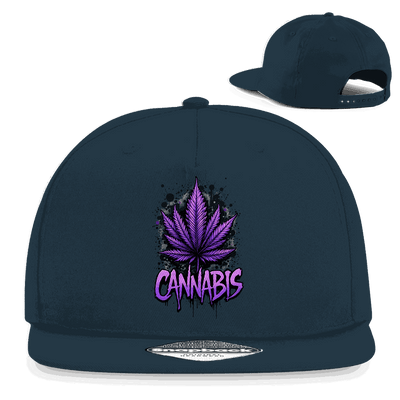 Snapback Rapper Cap - Cannabis Leaf Art Print | Division420®