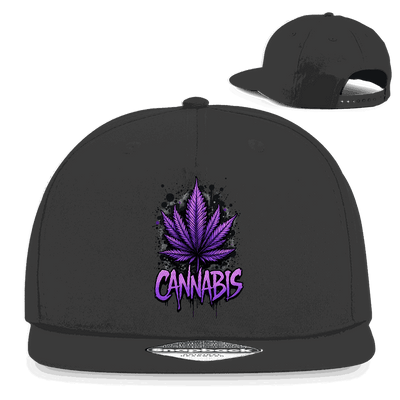 Snapback Rapper Cap - Cannabis Leaf Art Print | Division420®