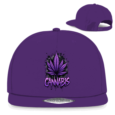 Snapback Rapper Cap - Cannabis Leaf Art Print | Division420®