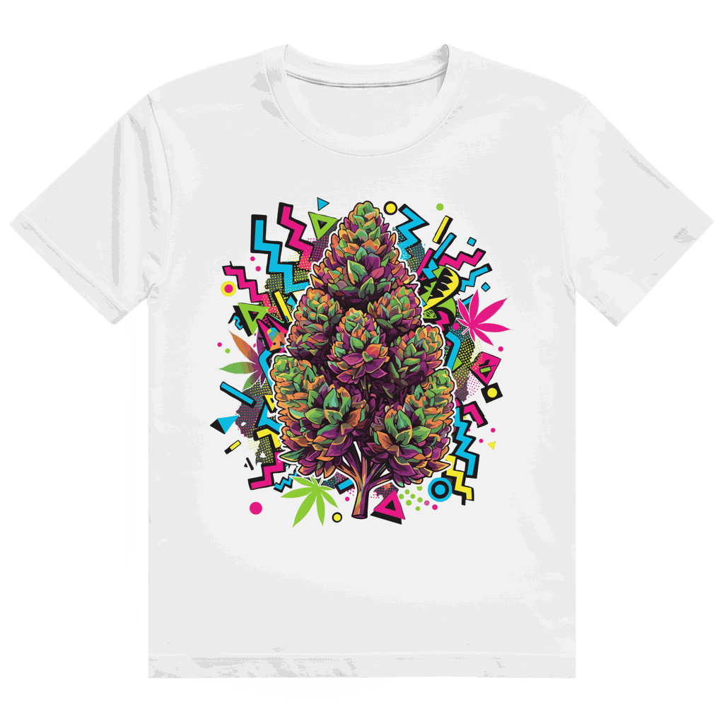 Heavy Cotton T-Shirt von Division420 mit Cannabis Pop Art Print und nachhaltiger Baumwolle