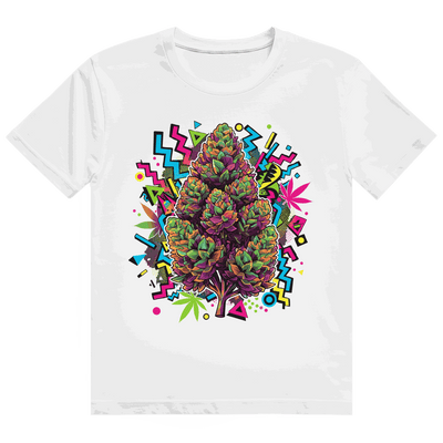 Heavy Cotton T-Shirt von Division420 mit Cannabis Pop Art Print und nachhaltiger Baumwolle