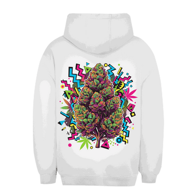 Unisex Oversize Hoodie mit Cannabis Pop Art Print von Division420, urbaner Style, weicher Baumwoll-Polyester-Mix, nachhaltige Produktion, lässiger und bequemer Schnitt