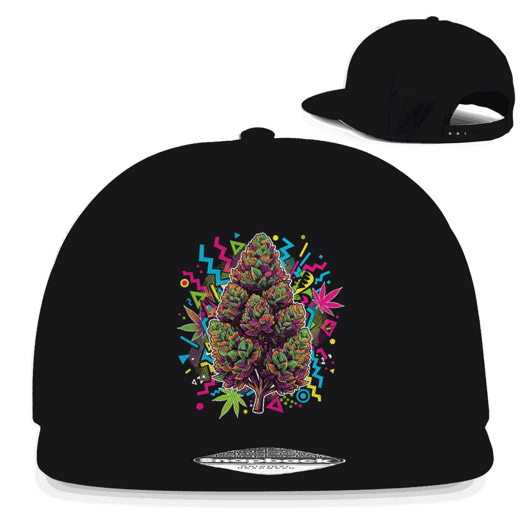 Snapback Rapper Cap - Cannabis Pop Art Print | Division420®