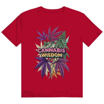 Division420 Heavy Cotton T-Shirt mit Cannabis Wisdom Motiv, nachhaltige Baumwolle, bequemer Tubular Fit