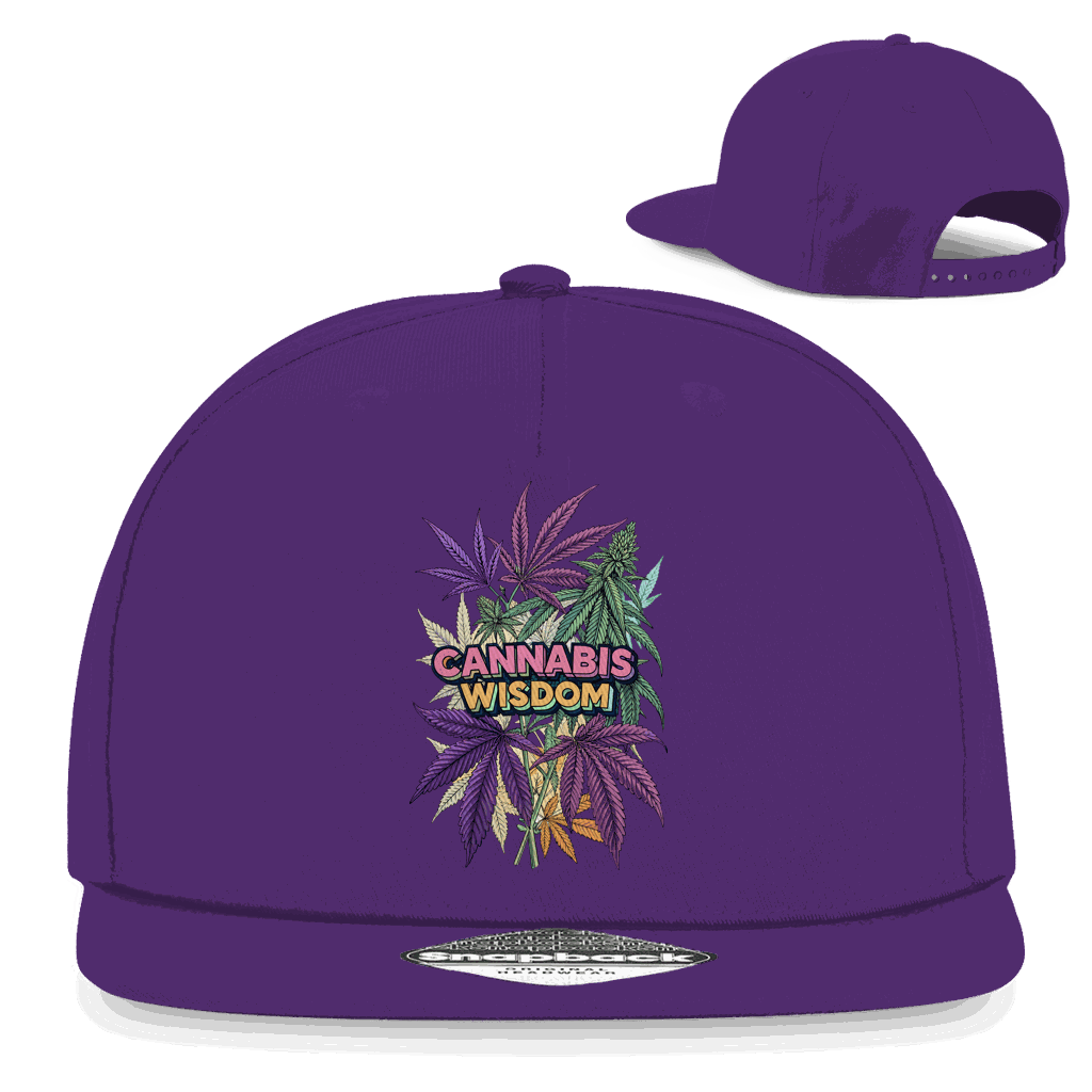 Snapback Rapper Cap - Cannabis Wisdom | Division420®