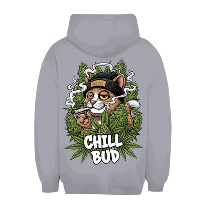 Unisex Oversize Hoodie Chill Bud von Division420 mit lockerem Schnitt und Kapuze