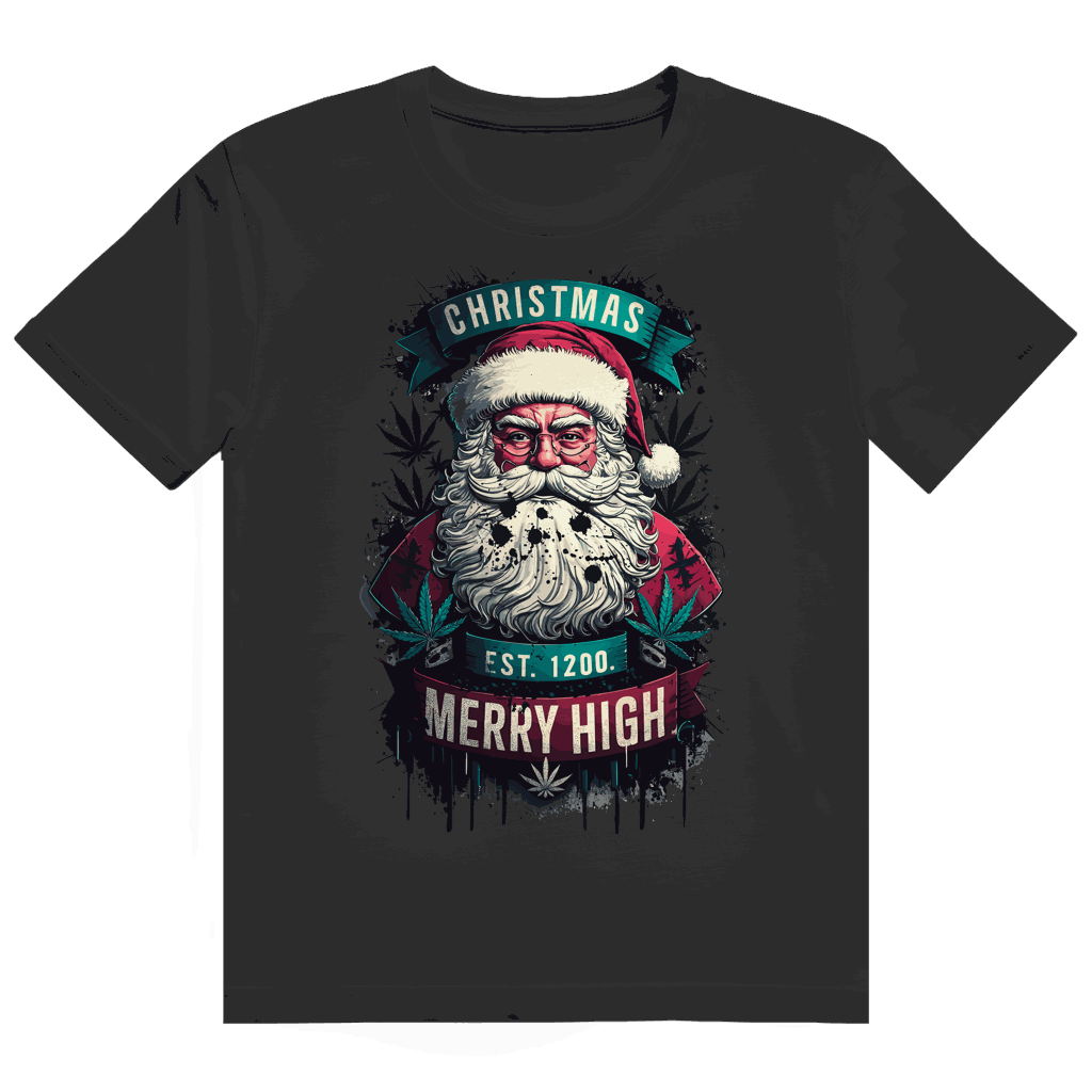 Heavy Cotton T-Shirt - Christmas Merry High | Division420®