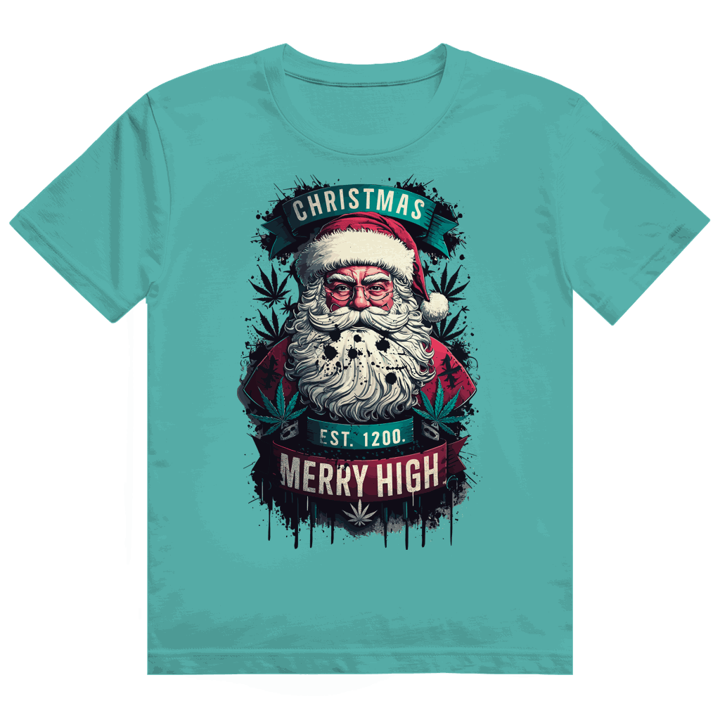 Heavy Cotton T-Shirt - Christmas Merry High | Division420®
