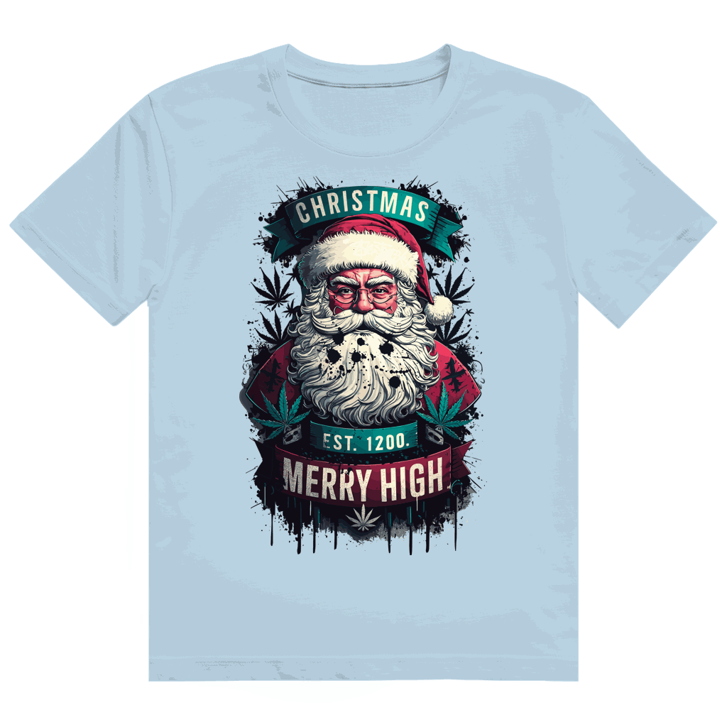 Heavy Cotton T-Shirt - Christmas Merry High | Division420®