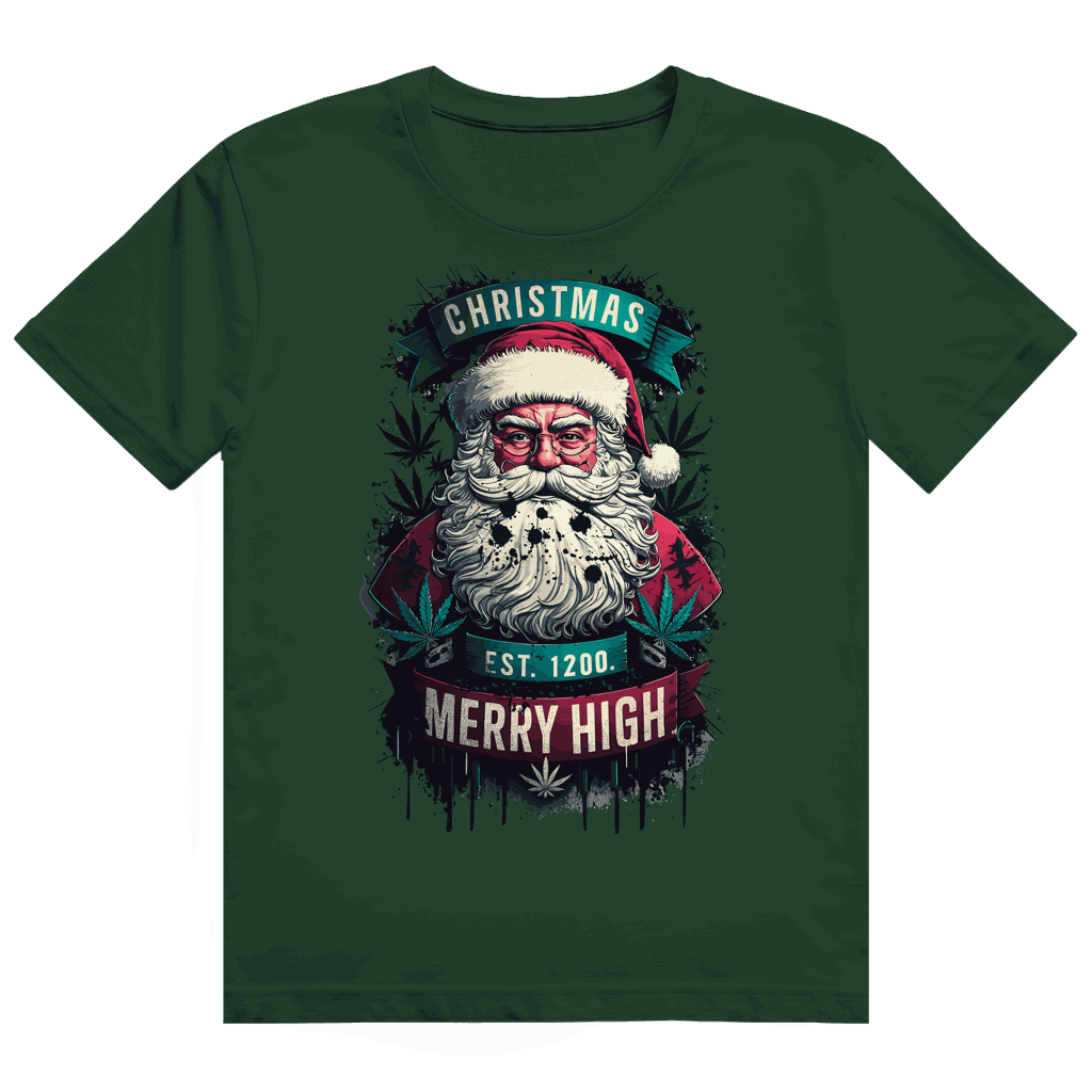 Heavy Cotton T-Shirt - Christmas Merry High | Division420®