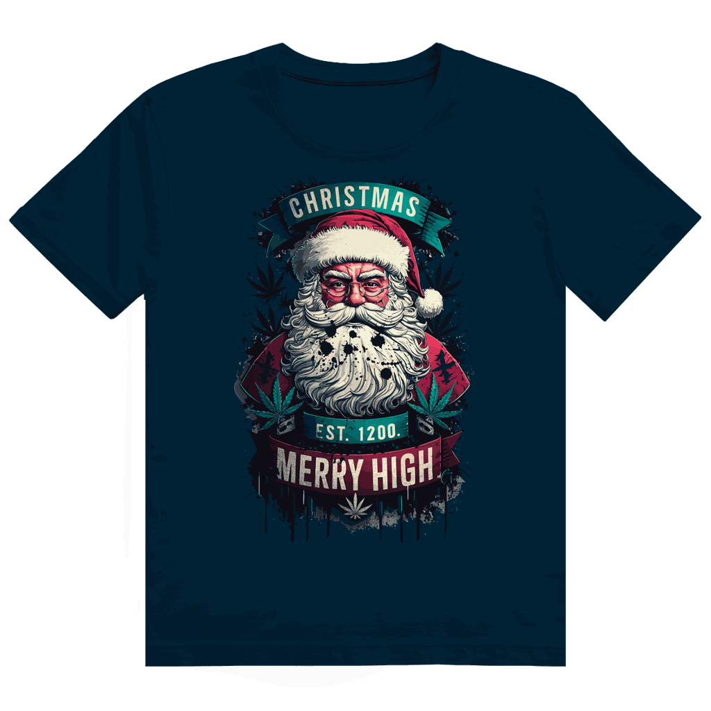 Heavy Cotton T-Shirt - Christmas Merry High | Division420®