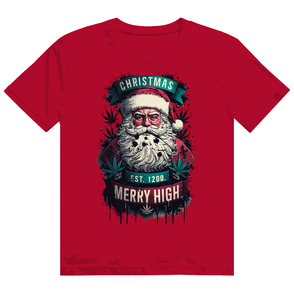 Heavy Cotton T-Shirt - Christmas Merry High | Division420®