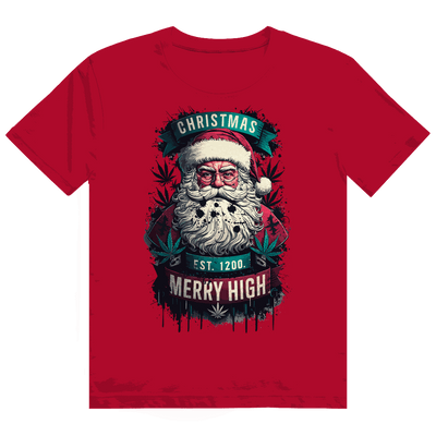 Heavy Cotton T-Shirt - Christmas Merry High | Division420®