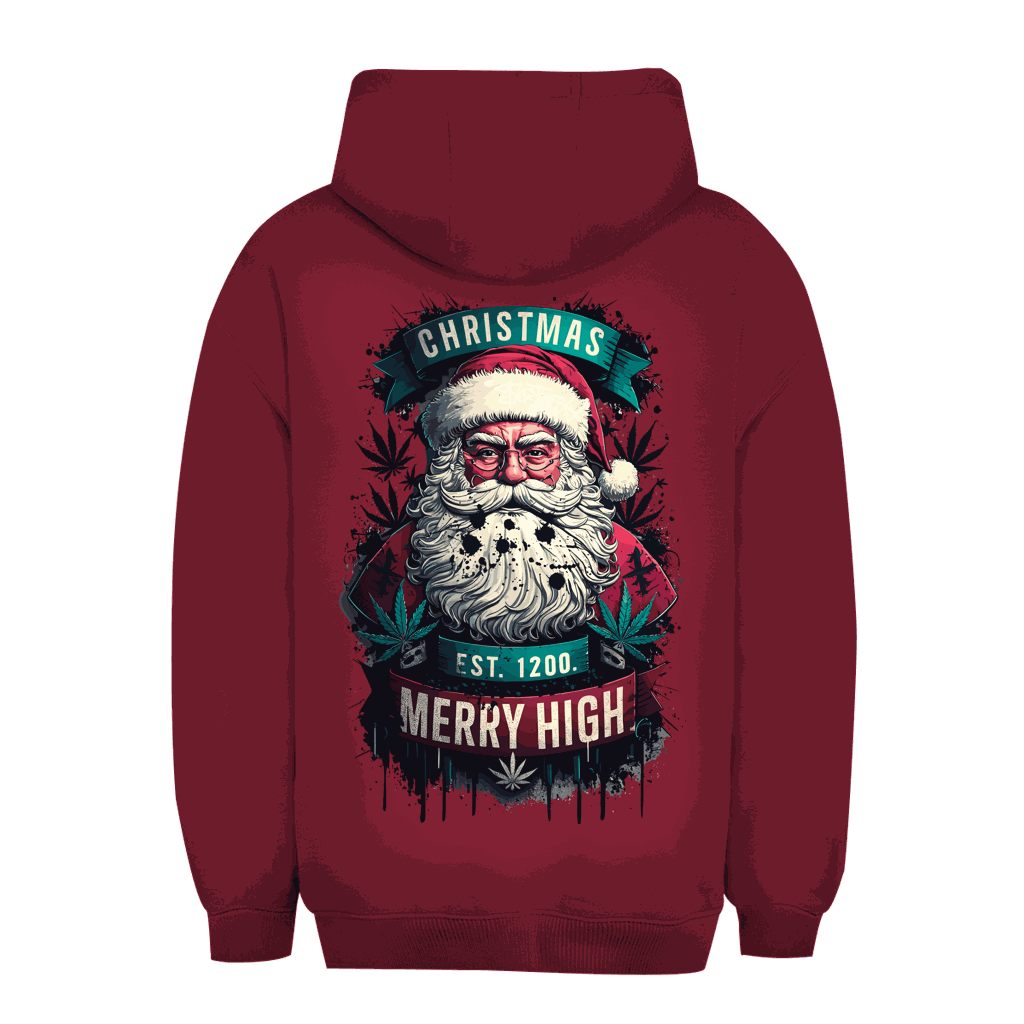 Unisex Oversize Hoodie - Christmas Merry High | Division420®