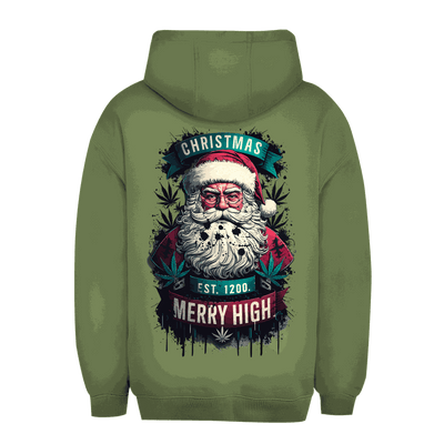 Unisex Oversize Hoodie - Christmas Merry High | Division420®