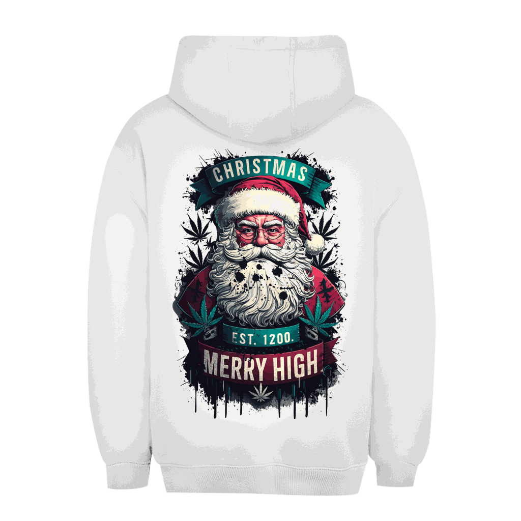 Unisex Oversize Hoodie von Division420 mit nachhaltigem Weihnachtsdesign und Urban Style