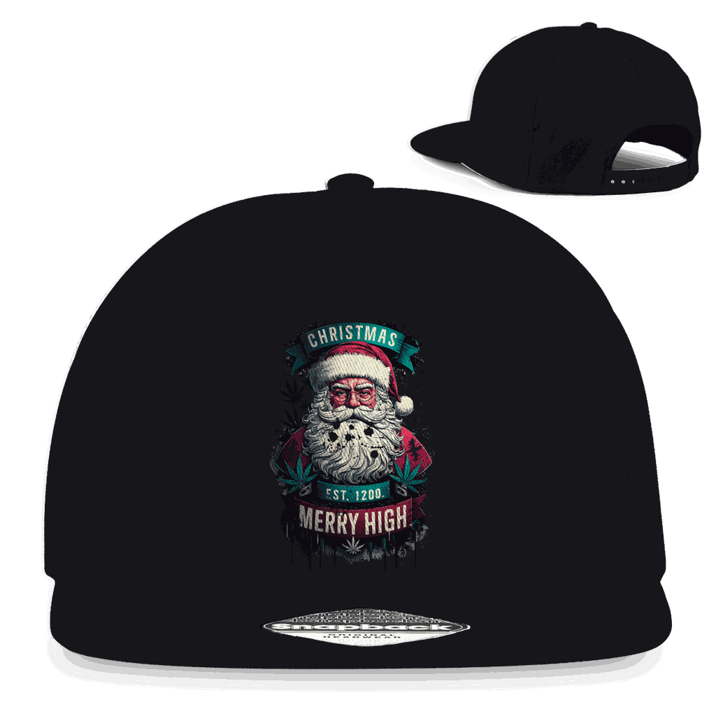 Snapback Rapper Cap - Christmas Merry High | Division420®