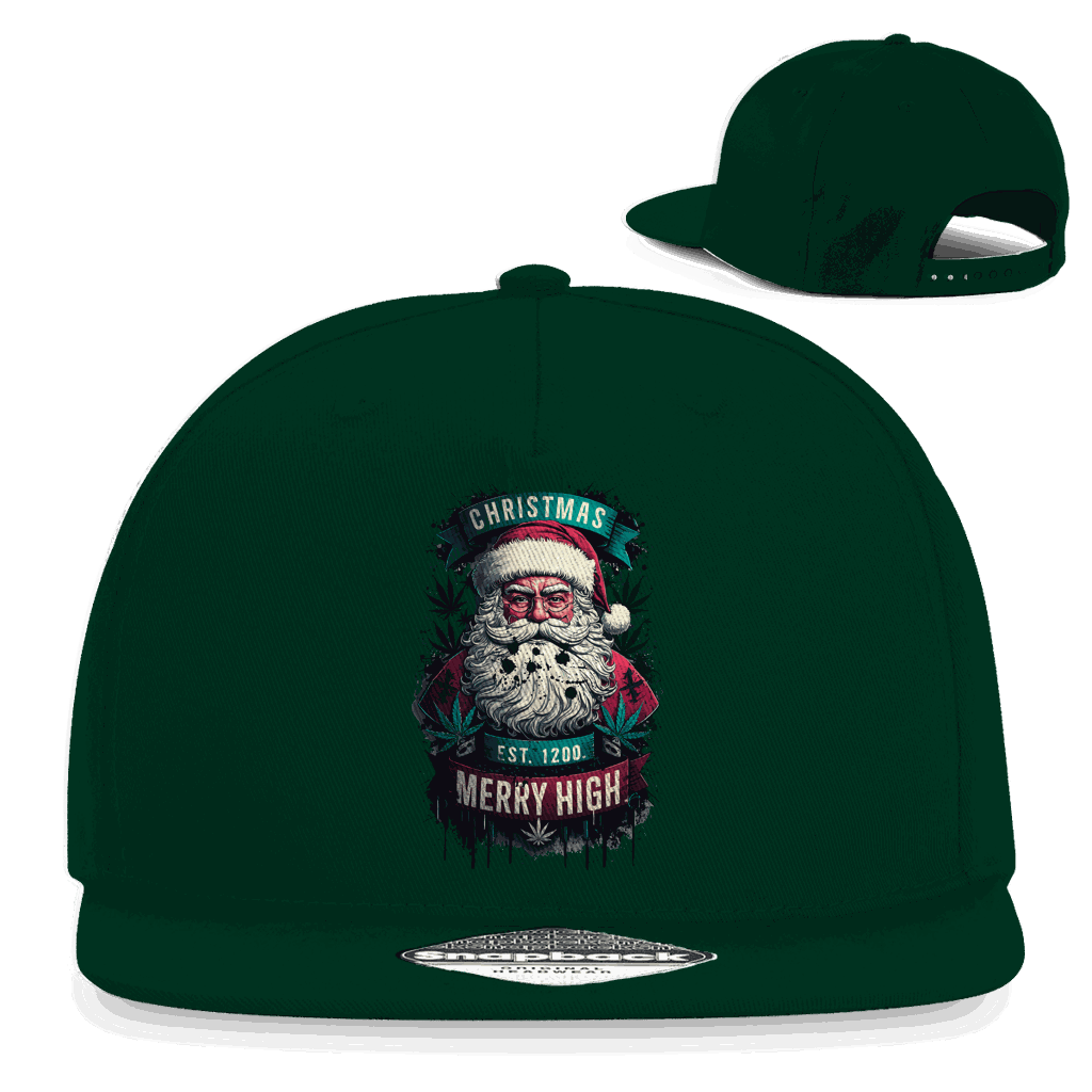 Snapback Rapper Cap - Christmas Merry High | Division420®