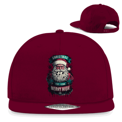 Snapback Rapper Cap - Christmas Merry High | Division420®