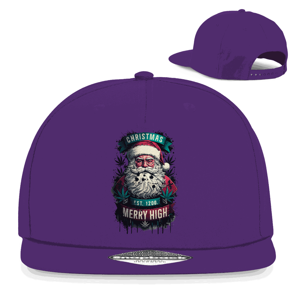 Snapback Rapper Cap - Christmas Merry High | Division420®