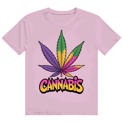 Heavy Cotton T-Shirt - Colorful Cannabis Leaf | Division420®