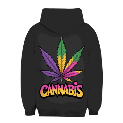 Unisex Oversize Hoodie - Colorful Cannabis Leaf | Division420®