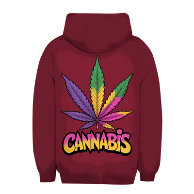 Unisex Oversize Hoodie - Colorful Cannabis Leaf | Division420®