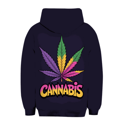 Unisex Oversize Hoodie - Colorful Cannabis Leaf | Division420®