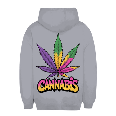 Unisex Oversize Hoodie - Colorful Cannabis Leaf | Division420®