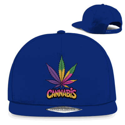 Snapback Rapper Cap - Colorful Cannabis Leaf | Division420®