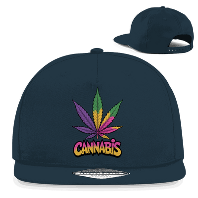 Snapback Rapper Cap - Colorful Cannabis Leaf | Division420®