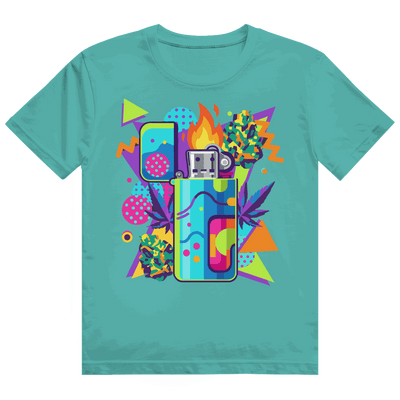 Heavy Cotton T-Shirt - Flame On Art Print | Division420®
