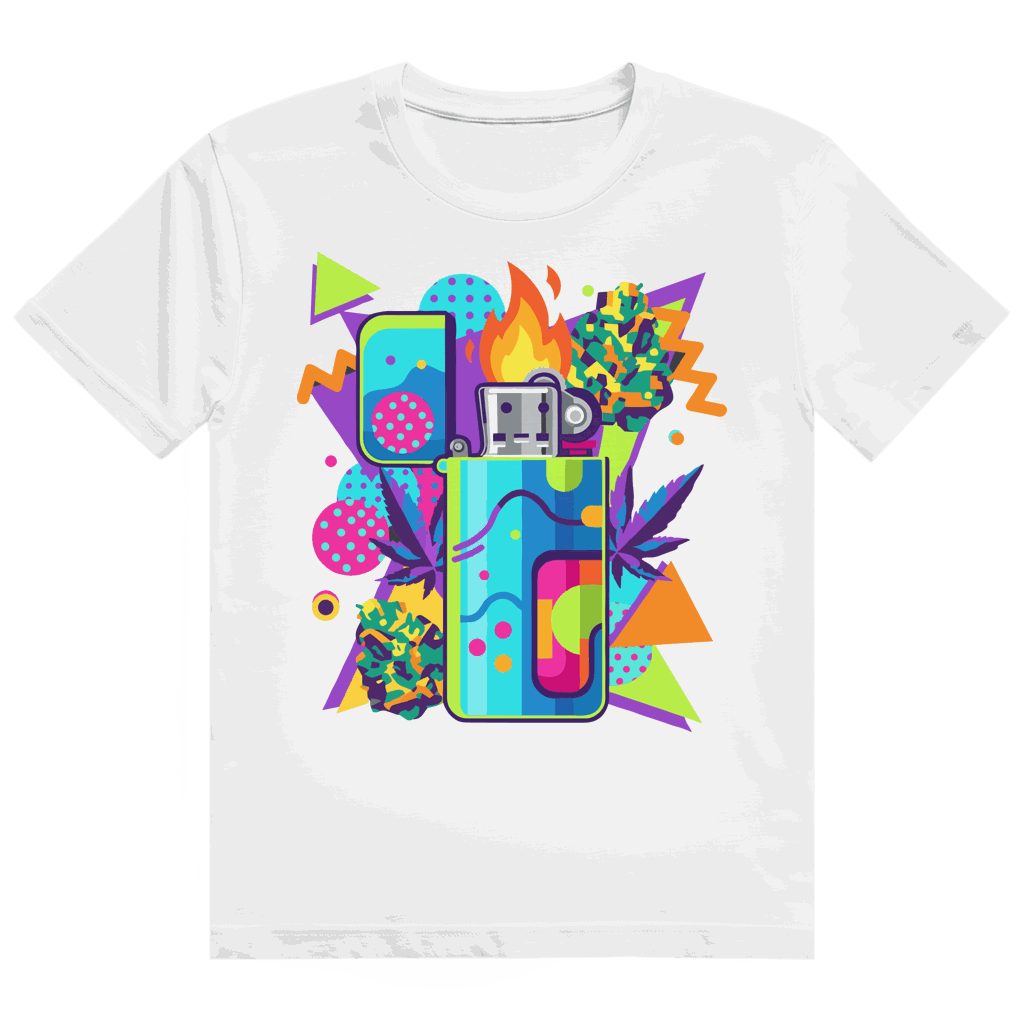 Division420 Heavy Cotton T-Shirt mit Flame On Art Print, bequem und nachhaltig