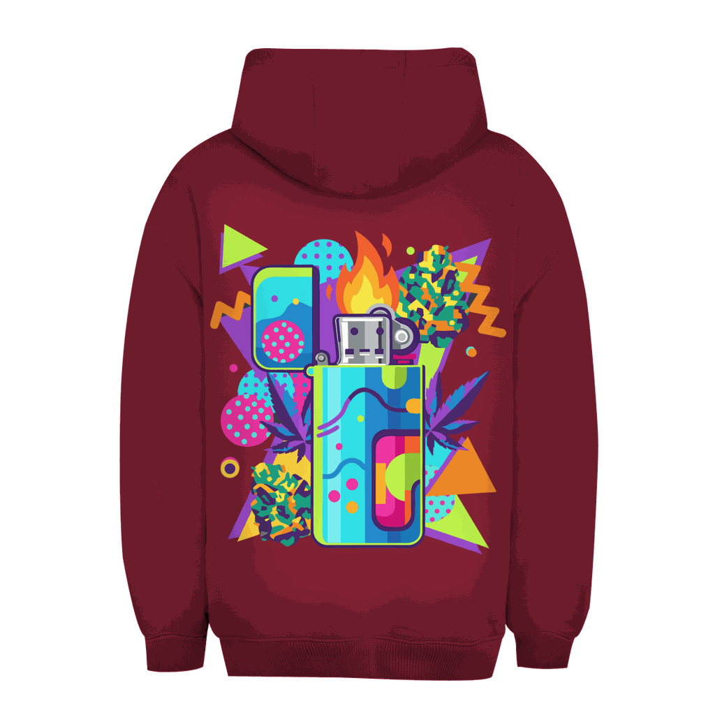 Unisex Oversize Hoodie - Flame On Art Print | Division420®