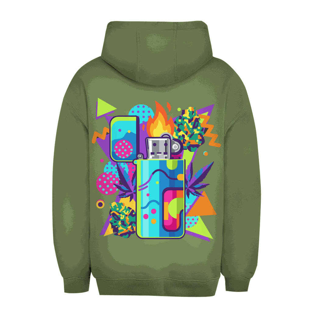 Unisex Oversize Hoodie - Flame On Art Print | Division420®
