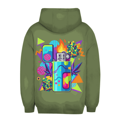 Unisex Oversize Hoodie - Flame On Art Print | Division420®