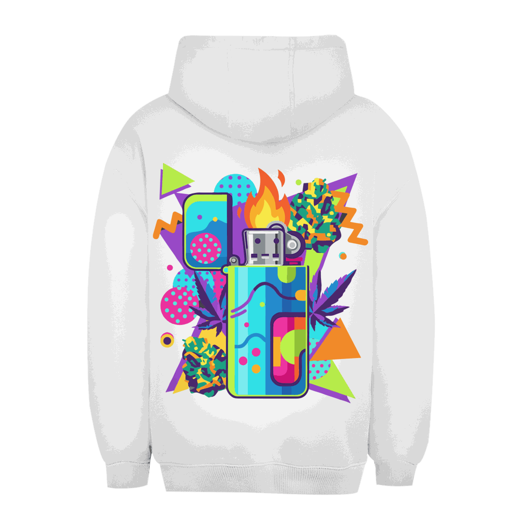 Division420 Unisex Oversize Hoodie mit Flame On Art Print, urbaner Style und nachhaltige Baumwollmischung