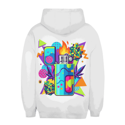 Division420 Unisex Oversize Hoodie mit Flame On Art Print, urbaner Style und nachhaltige Baumwollmischung