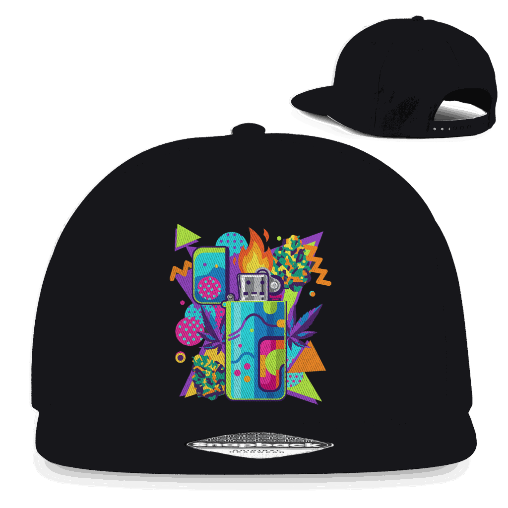 Snapback Rapper Cap - Flame On Art Print | Division420®