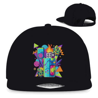 Snapback Rapper Cap - Flame On Art Print | Division420®