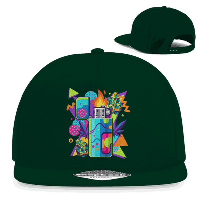 Snapback Rapper Cap - Flame On Art Print | Division420®