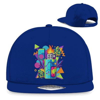 Snapback Rapper Cap - Flame On Art Print | Division420®