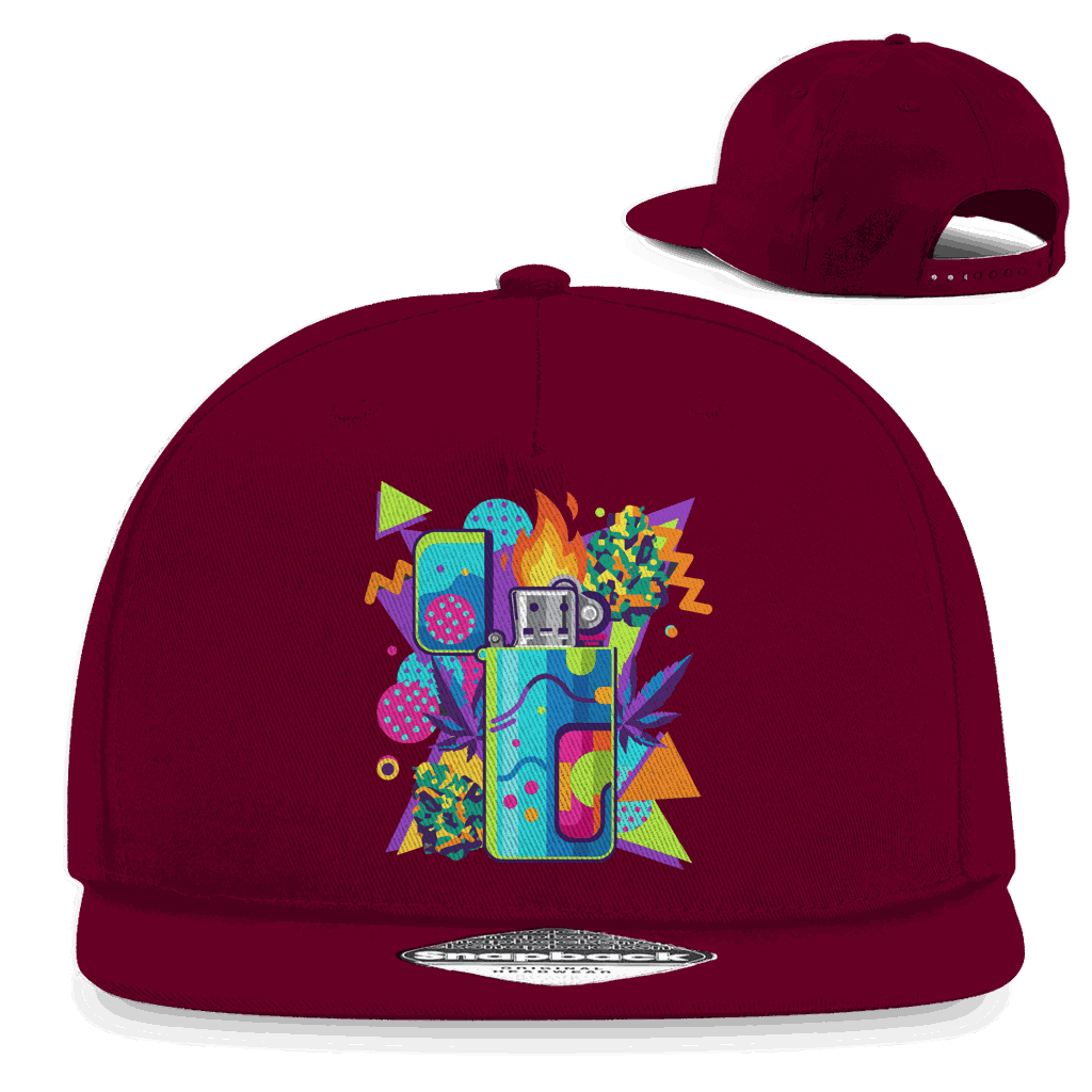 Snapback Rapper Cap - Flame On Art Print | Division420®